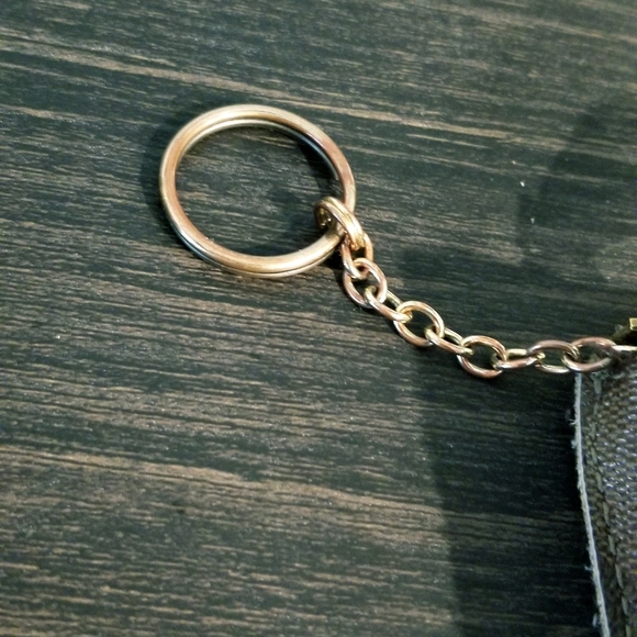 Coach Mini Skinny Card Holder Key Chain Party Animal Print - Picture 6 of 11